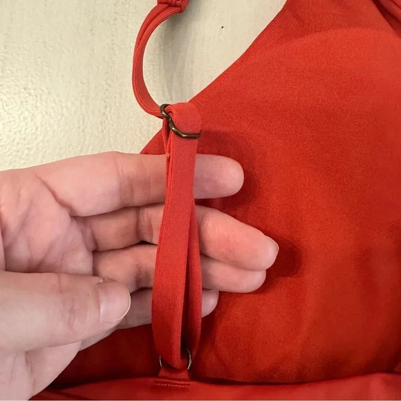 Andie The Tahiti Top Swimwear in Chili Pepper with Adjustable Straps Size M NWT - Picture 7 of 9